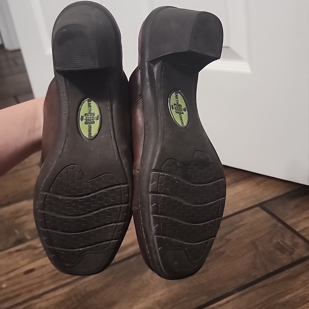 Earth Origins Brown Leather Layla Clogs Size 8​​​​ - Picture 10 of 11